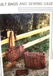 FOLK ART BIG QUILT BAG 2 SZS, SEWING CASE PATTERN PATTERN
